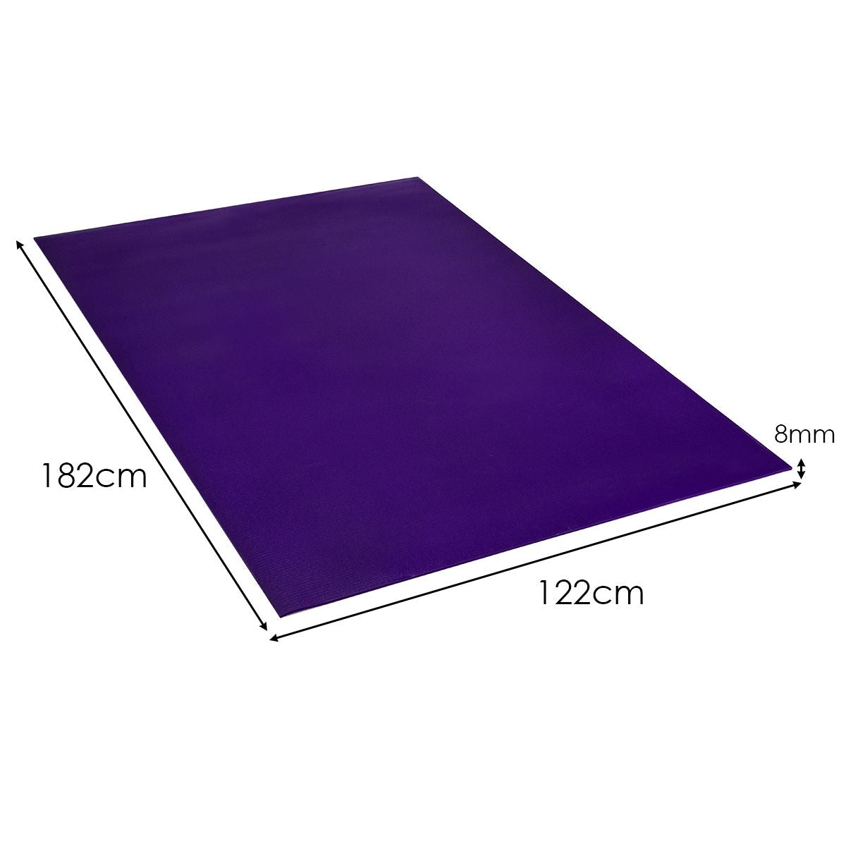 182 cm Thick Yoga Mat with Double-Sided Non-Slip Surface