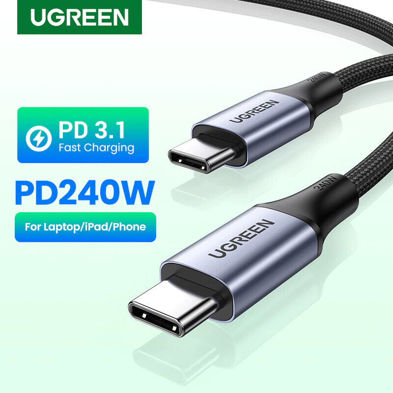 Ugreen 240W USB C to USB C Fast Charger Cable 48V/5A PD3.1 Charging Data
