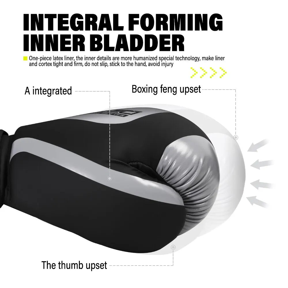 Professional 12oz Boxing Training Gloves for Adults - Muay Thai and Sanda Fighting Gloves for Men and Women - Ideal Gift for Boys