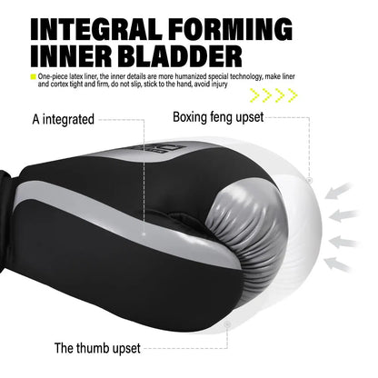 Professional 12oz Boxing Training Gloves for Adults - Muay Thai and Sanda Fighting Gloves for Men and Women - Ideal Gift for Boys